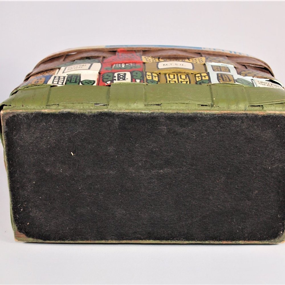Vintage 1960’s Signed & Dated Nan Caro Hand-Painted Travel Purse - Picture 10 of 10